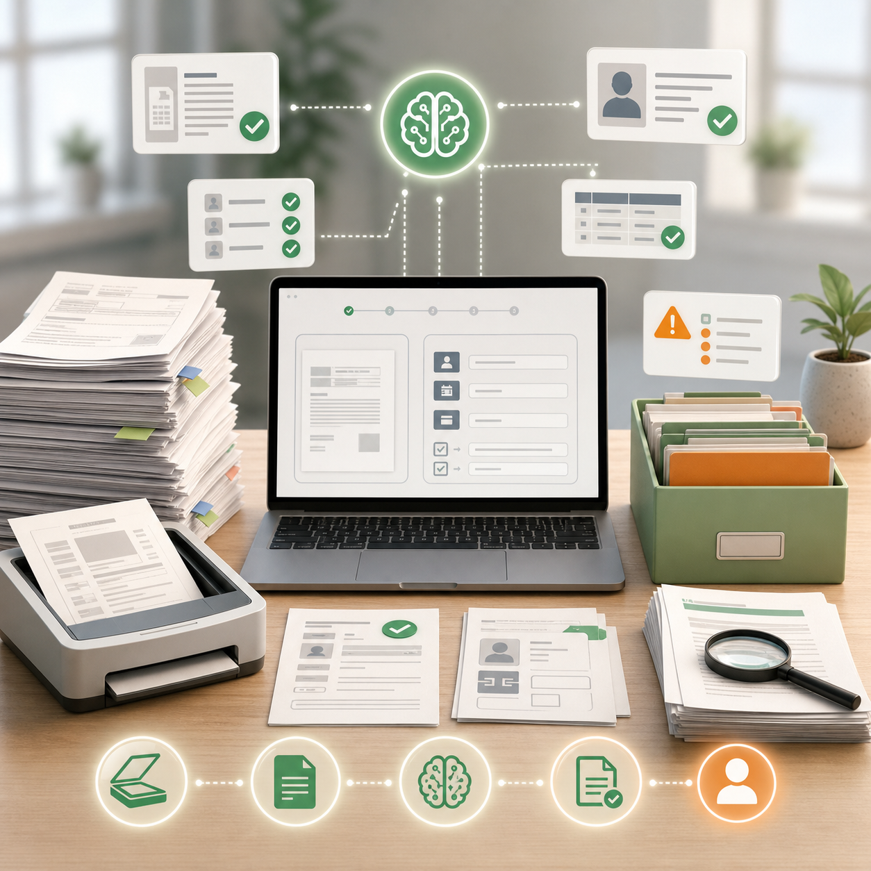 AI document automation dashboard