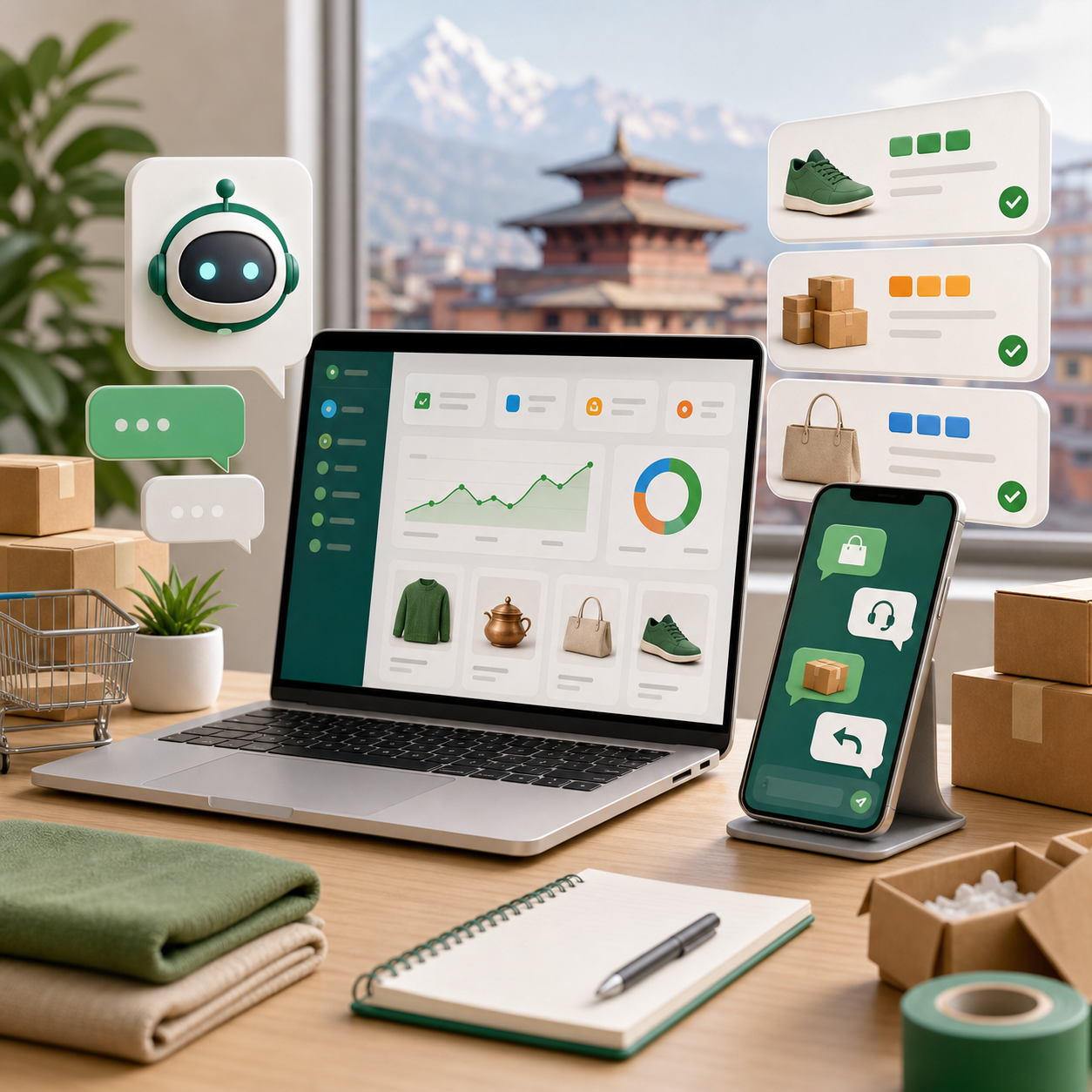 AI chatbot for ecommerce support